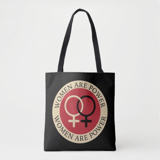 Women Are Power, International Women's Day Tote トートバッグ (正面)