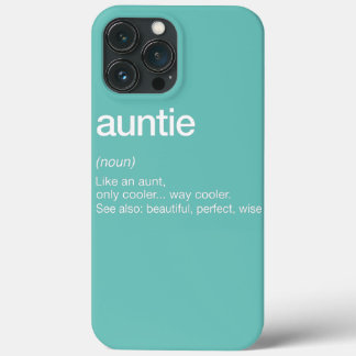Women Auntie Definition Funny Aunt Mother's Day iPhone 13 Pro Maxケース