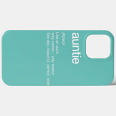 Women Auntie Definition Funny Aunt Mother's Day Case-Mate iPhoneケース (裏面 (横))
