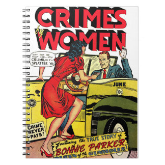 Women_Bonnie Parkerによるヴィンテージ漫画 ノートブック