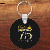 Women Chapter 75 Fabulous Est 1951 75th Birthday Q キーホルダー (正面)
