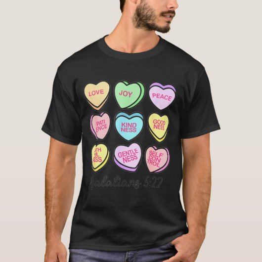 Women Christian Valentine Galatians Conversation H Tシャツ (正面)