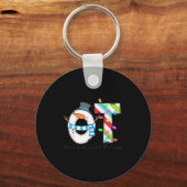 Women Christmas Occupational Therapy Ot Ota Snowma キーホルダー (正面)