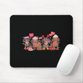 Women Dachshund Valentine’s Day Sausage Dog Bandan マウスパッド (マウス)