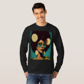 Women Empowerment Retro Afro African American Mom  Tシャツ (正面フル)