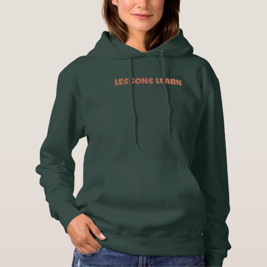 Women Energy Flow Lessons Learn Hoodie  パーカ (正面)