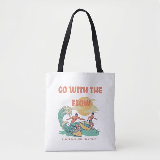 Women Energy Flow Lessons Learn Tote トートバッグ (正面)