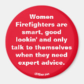 Women Firefighters are ... magnet マグネット (正面)