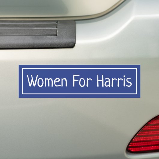 Women For Kamala Harris 2024 バンパーステッカー (車上)