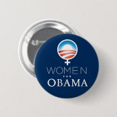 Women_for_Obama_Button 缶バッジ (正面&裏面)