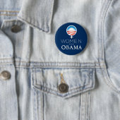 Women_for_Obama_Button 缶バッジ (インサイチュ)