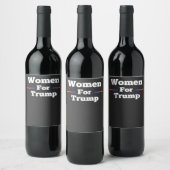 Women for trump wine bottle ワインラベル (ボトル)