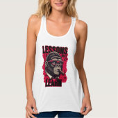 Women Gorilla Boss Lessons Learn Tank Top  タンクトップ (正面)