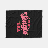 Women Groovy In My Single Era Anti-valentines Divo フリースブランケット (正面(横))