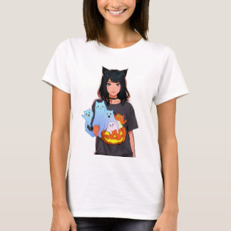 women halloween ,Cat Shirt ,Cute Cat Lovers Shirt  Tシャツ