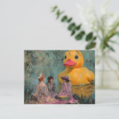 Women Have a Picnic With the Giant Duck ポストカード (スタンド正面)