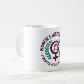 Women History Month Mug コーヒーマグカップ (正面左)