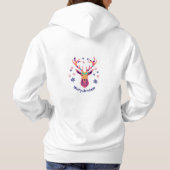 Women Hoodie | Festive Holiday Graphic Winter Swea パーカ (裏面)