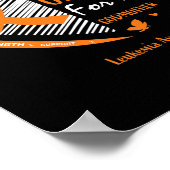 Women I衣服オレンジは私のGodmother Leukemia Awar ポスター (角)