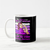 Women I Am The Storm Epilepsy Awareness Warrior  コーヒーマグカップ (左)