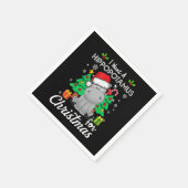 Women I Want A Hippopotamus For Christmas Xmas Hip スタンダードカクテルナプキン (角)