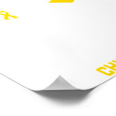 Women I Wear Gold For My Grandson Childhood Gift ポスター (角)