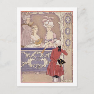 Women in a Theater Boxレリアのイラストレーション ポストカード