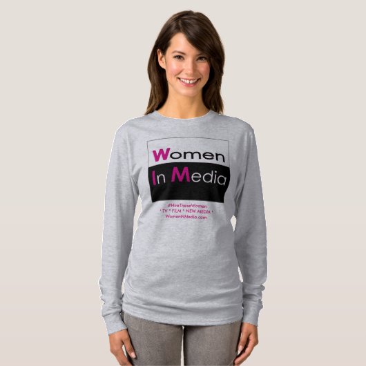 Women In Media長袖Tシャツ Tシャツ (正面フル)