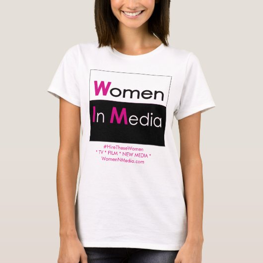 Women In Media Tシャツ白 Tシャツ (正面)