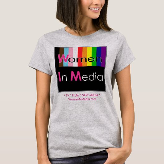 Women In Media Tシャツ（グレー） Tシャツ (正面)