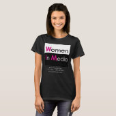 Women In Media Tシャツ（グレー） Tシャツ (正面フル)