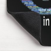 Women In Science Girls Eye Word Fillデザイン マウスパッド (コーナー)