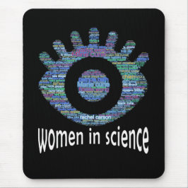 Women In Science Girls Eye Word Fillデザイン マウスパッド