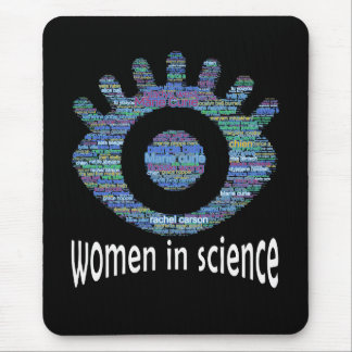 Women In Science Girls Eye Word Fillデザイン マウスパッド