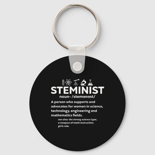 Women In Science Steminista Steminist 1 キーホルダー (正面)
