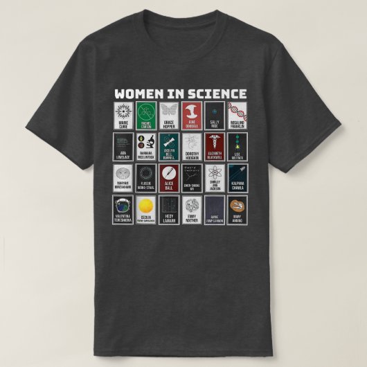 Women In Science  Tシャツ (デザイン正面)