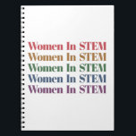 Women In Stem Science Technologyエンジニアリング数学 ノートブック<br><div class="desc">学生か先生かこのおもしろいとカッコいい「Women In STEM」は、女性、母、妹、娘、姪と友達、科学、技術、エンジニアリング、数学先生と学生のためのギフトおもしろいに最適な贈り物を作る！</div>