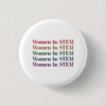 Women In Stem Science Technologyエンジニアリング数学 缶バッジ<br><div class="desc">学生か先生かこのおもしろいとカッコいい「Women In STEM」は、女性、母、妹、娘、姪と友達、科学、技術、エンジニアリング、数学先生と学生のためのギフトおもしろいに最適な贈り物を作る！</div>