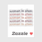 Women in Stem Steminist Stem Graduate Gives シール (シート)