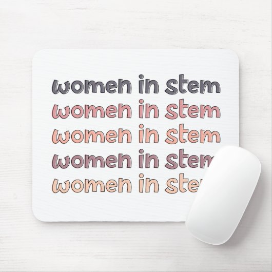 Women in Stem Steminist Stem Graduate Gives マウスパッド (マウス)