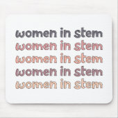 Women in Stem Steminist Stem Graduate Gives マウスパッド (正面)