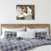 Women In The Garden by Claude Monet キャンバスプリント (インサイチュ (寝室))