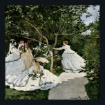 Women in the Garden by Claude Monet ポスター<br><div class="desc">日付： 1867年。スタイル：印象主義 Claude MonetのWomen in the Gardenまたは"Femmes au Jardin"。</div>