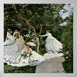 Women in the Garden by Claude Monet ポスター