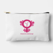 Women in Wind Energy– Feminist Gift アクセサリーポーチ (正面)