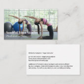 Women in Yoga Class 名刺 (正面/裏面)