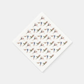 Women In Yoga Poses Stretching Fun Workout Pattern スタンダードカクテルナプキン (角)