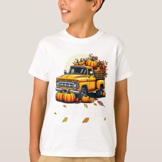 Women It's Fall Y'all Pumpkin Truck Autumn Tree He Tシャツ (正面)
