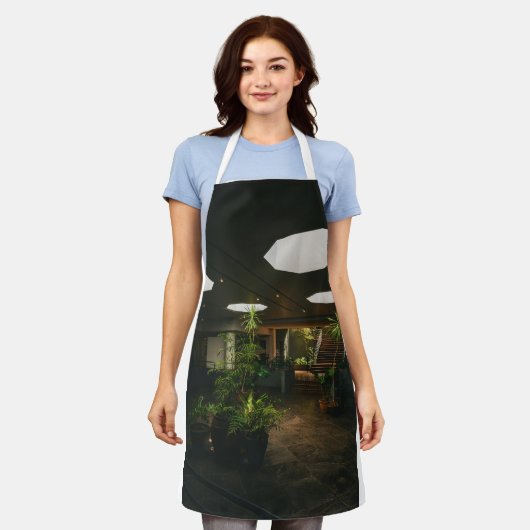 women kitchen apron エプロン (着用した状態)
