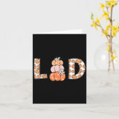 Women Labor And Delivery Nurse Fall Pumpkins Thank カード (黄色い花)